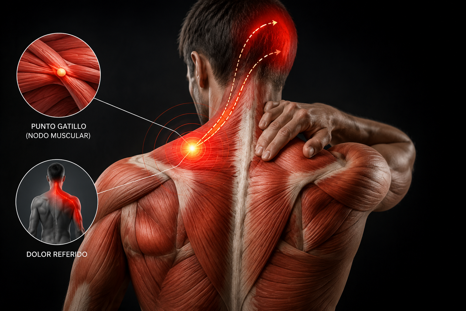 Vídeo sobre por qué aparecen los nudos musculares o puntos gatillo musculares.