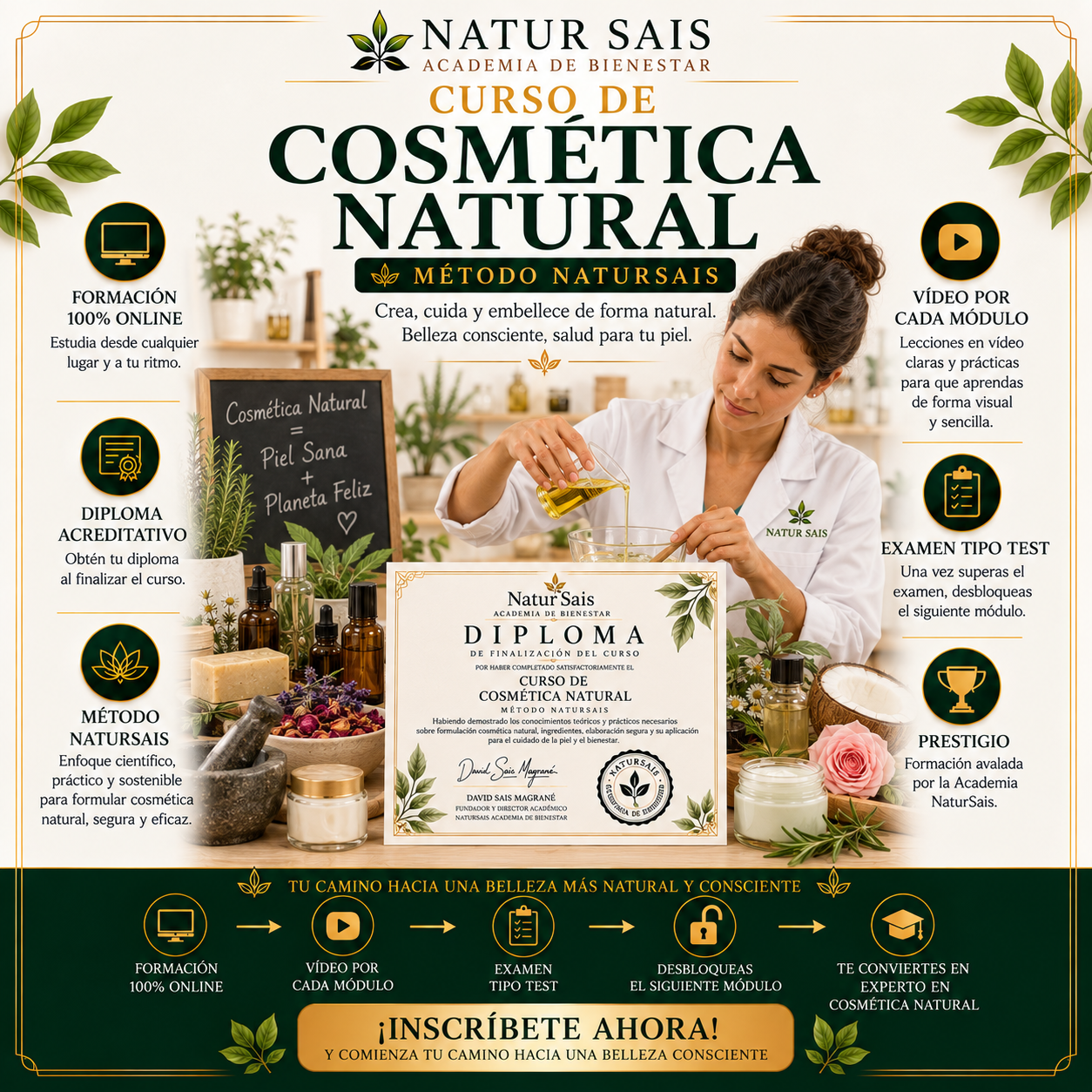 Curso Profesional de Cosmética Natural
