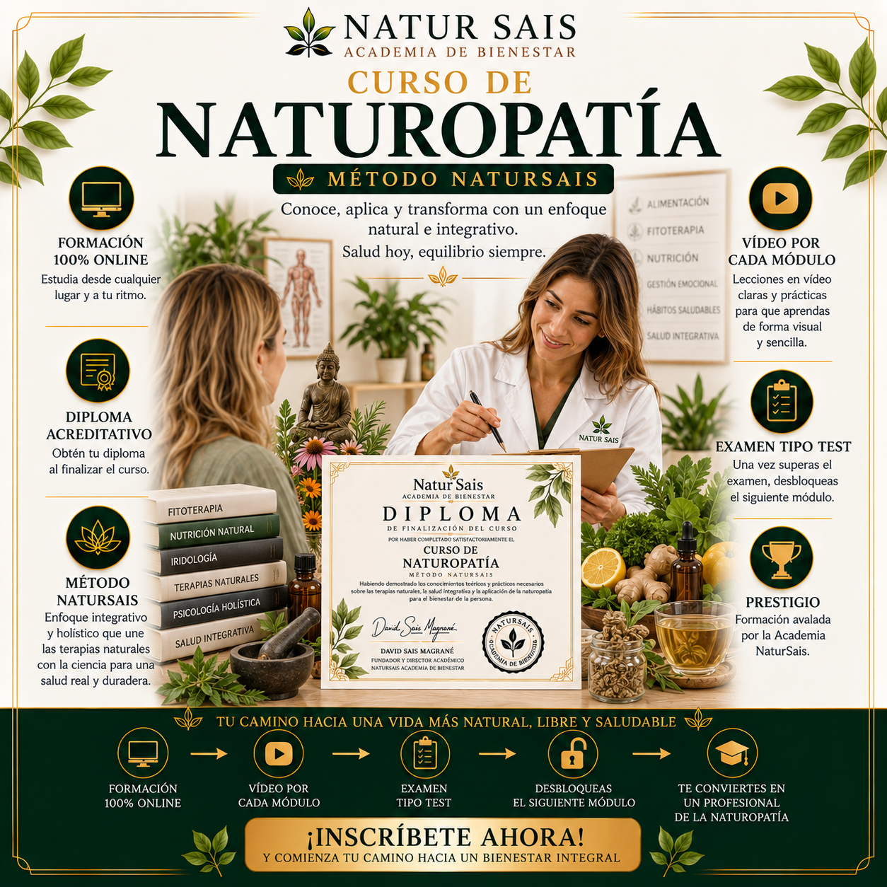 Curso Profesional de Naturopatía y Herbodietética