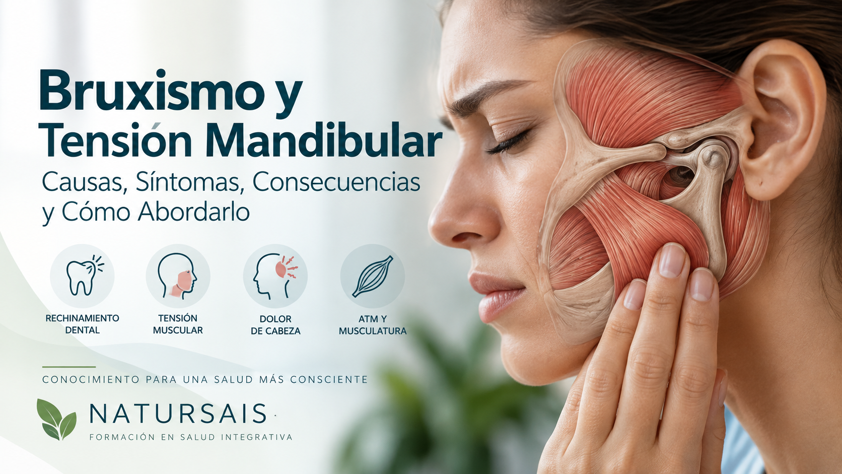 Bruxismo y tensión mandibular, causas y síntomas