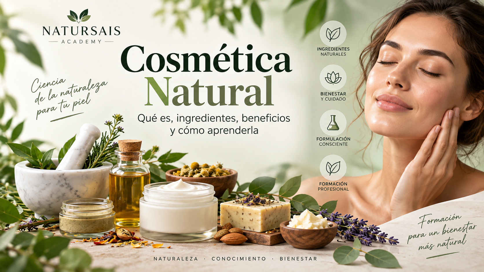 Cosmética natural: ingredientes, beneficios y formulación