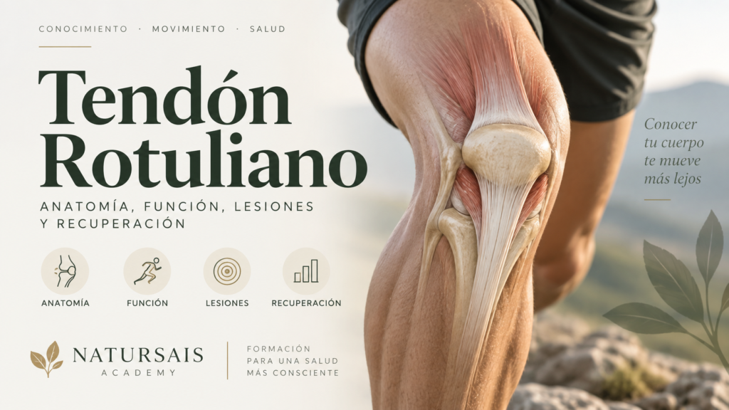 Tendón rotuliano: anatomía, función, lesiones y recuperación