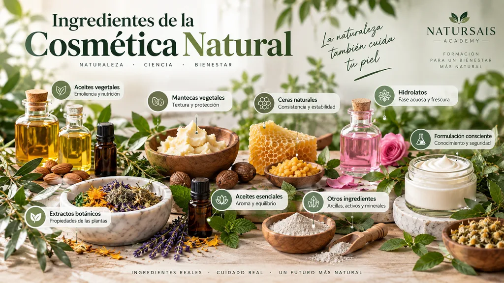 Ingredientes naturales utilizados en cosmética
