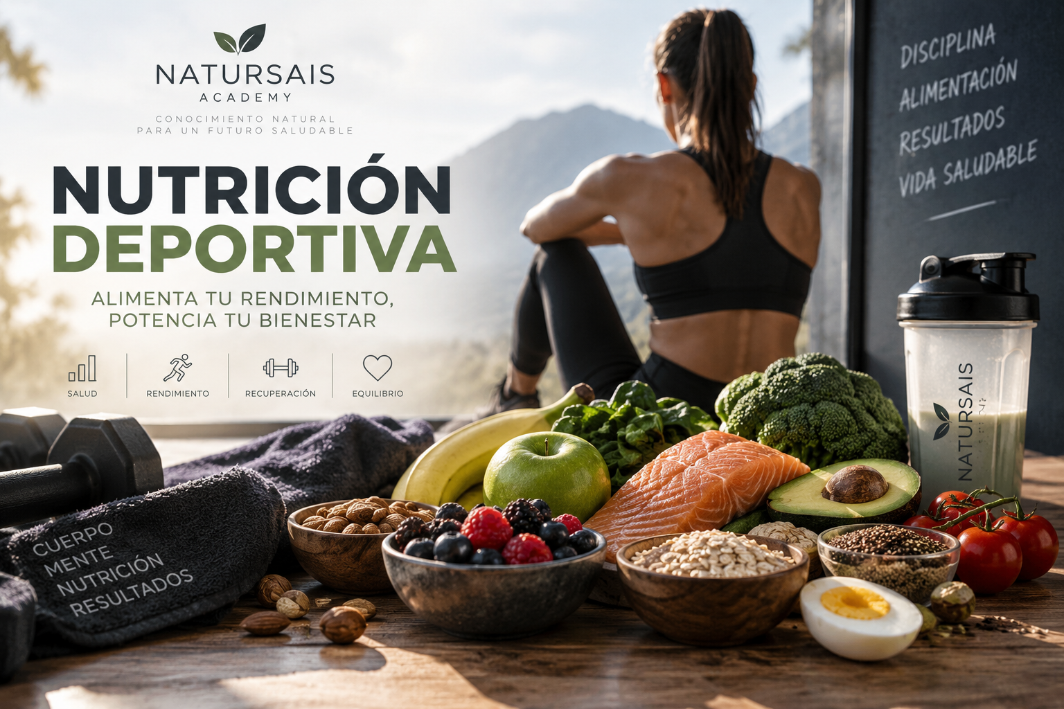 Nutrición deportiva, beneficios, alimentación y rendimiento